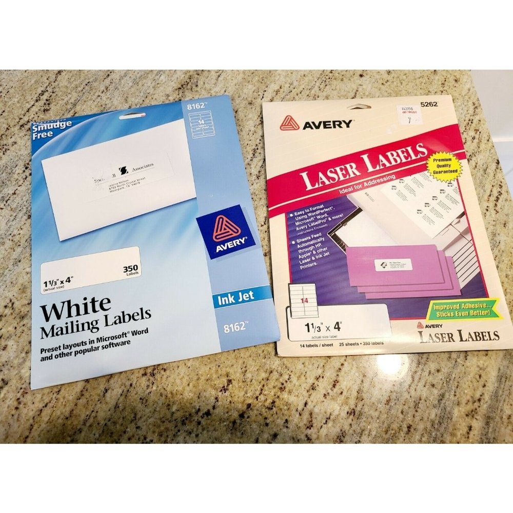 Avery Shipping Address Labels, Laser & Inkjet Printers, 700 Labels, 3-1/3x4